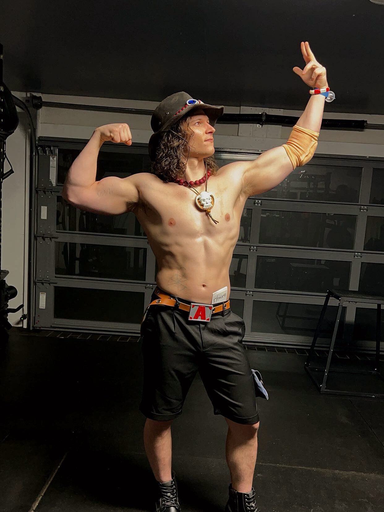 Portgas d ace cosplay Will Couch dressed up as portgas d ace